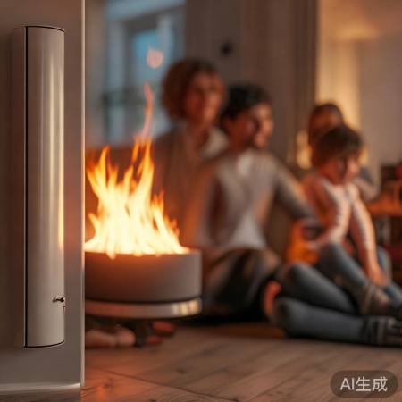 壁挂炉火焰跳动，温暖生活更安心