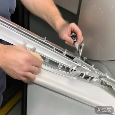 确保装饰条紧贴门框