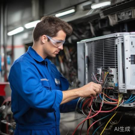 检查空调线头，确保牢固