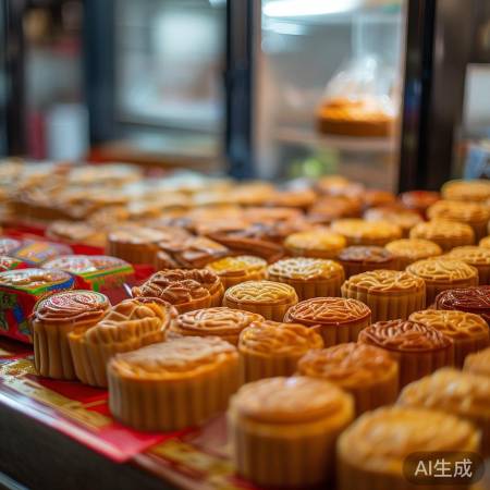 京式月饼，馅料丰富，密封冷藏。