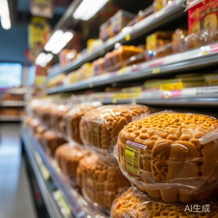 月饼保存完好，勿食过期品