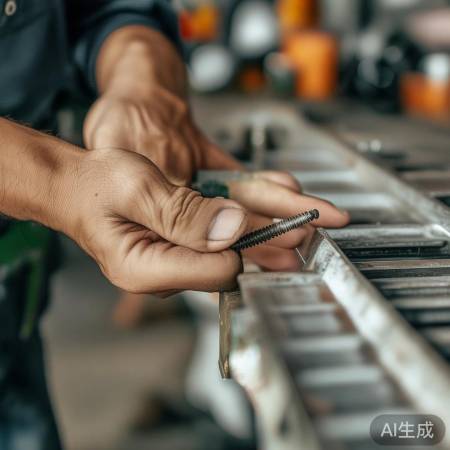 拧紧螺丝，加固检查