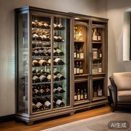 红酒柜与烟酒柜和谐并存