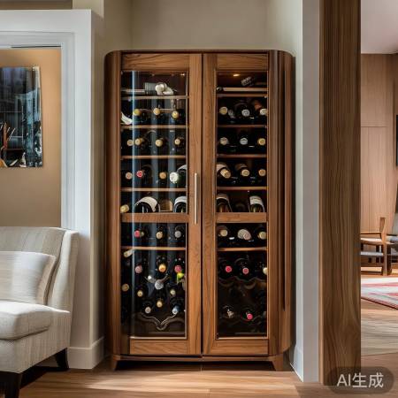 酒柜位置灵活，添趣味