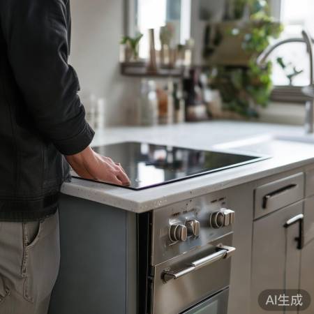 集成灶高度适中,烹饪不腰酸。