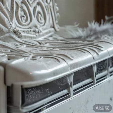 空调上方摆件，打造客厅独特风情