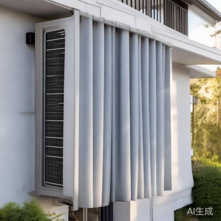 空调外机装窗帘，美观又统一