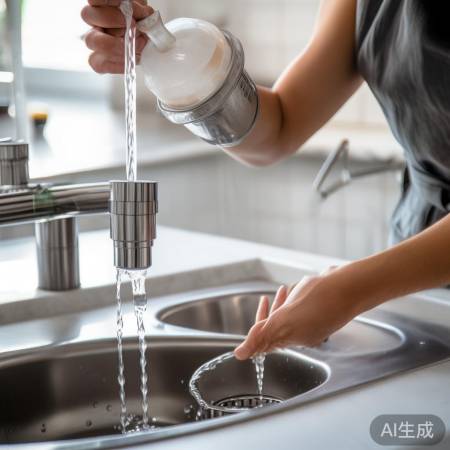 热水冲洗除堵塞