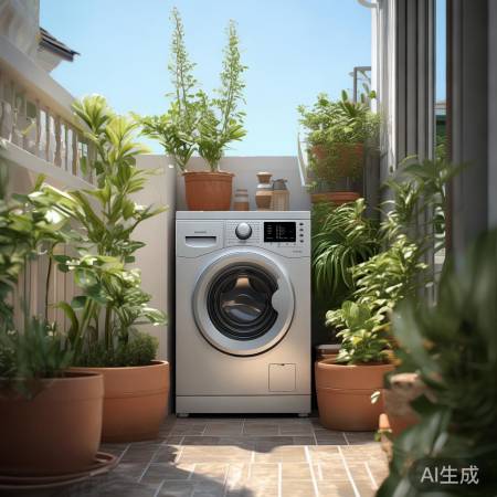 阳台避阳角落洗衣