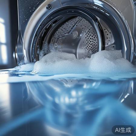 洗衣机冲洗，干净如新