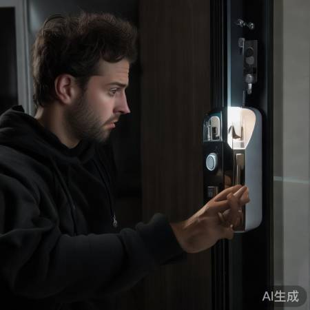 指纹锁安全，贼哭笑不得