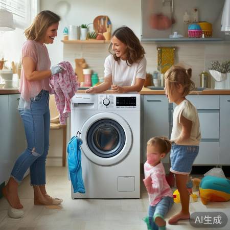 儿童洗衣机，妈妈轻松，宝贝整洁