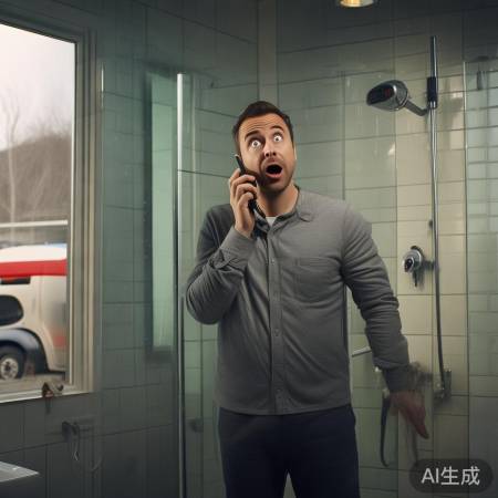 大哥洗澡误会热水器