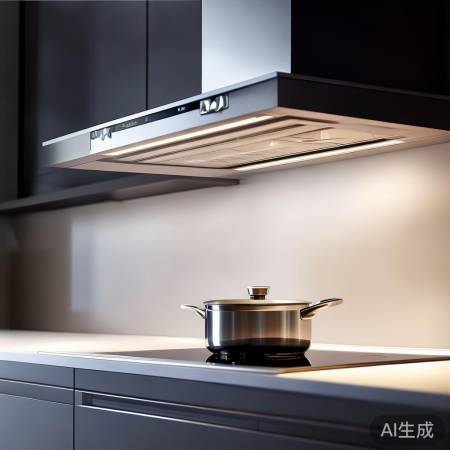 吸油烟机吸力强，设计贴心