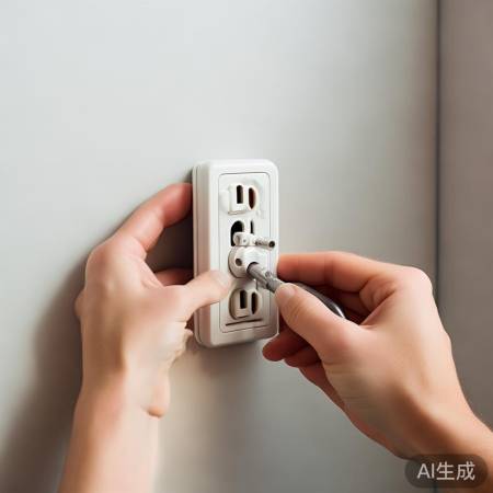 新插头按标识插回拧紧螺丝