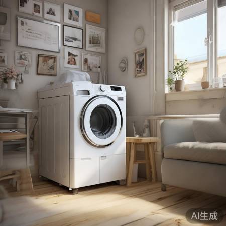 洗衣机角落摆放，空间巧利用