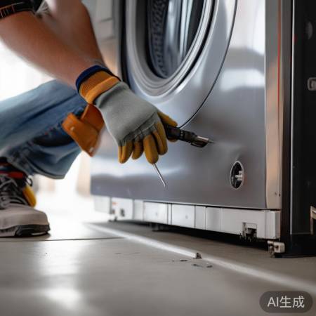 调整洗衣机至水平状态