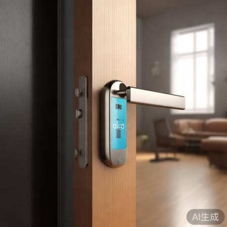 智能锁电池续航长,不担心电量。