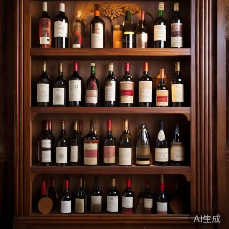 红酒格子酒柜，诗意盎然