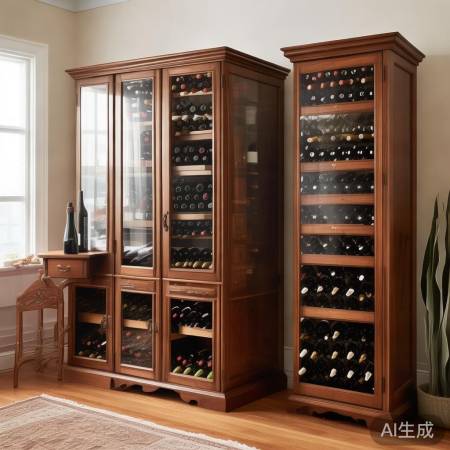 “酒柜大小需考量空间与酒量”