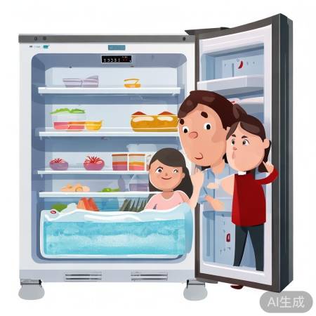 冰箱温度过低，调整温度