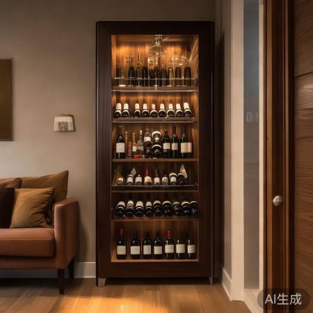 酒柜定制,空间灵活,温馨宁静。