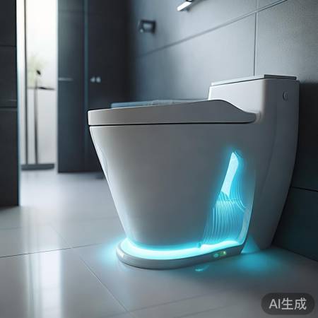 智能马桶自动除臭，清新卫生间