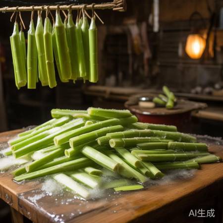 盐腌竹笋,鲜美味长