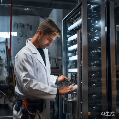 专业师傅修红酒柜