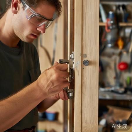 拆锁体，小心撬门框